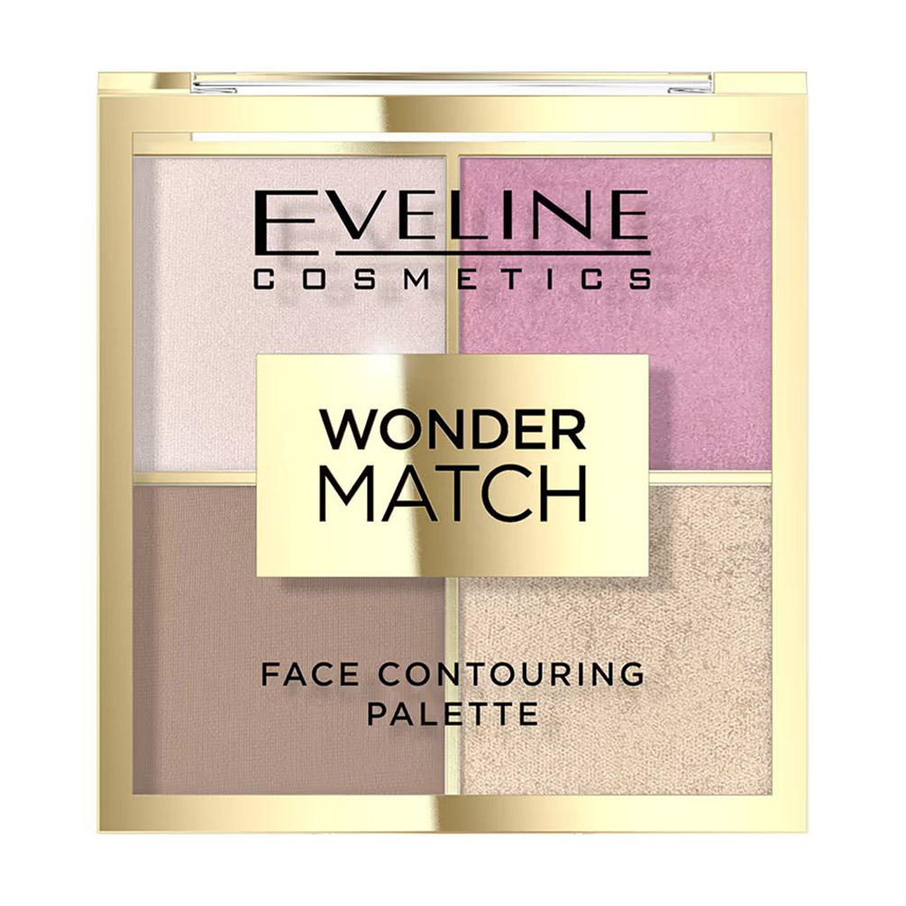 Палетка для контурингу обличчя Eveline Cosmetics Wonder Match Face Contouring Palette 01, 10 г