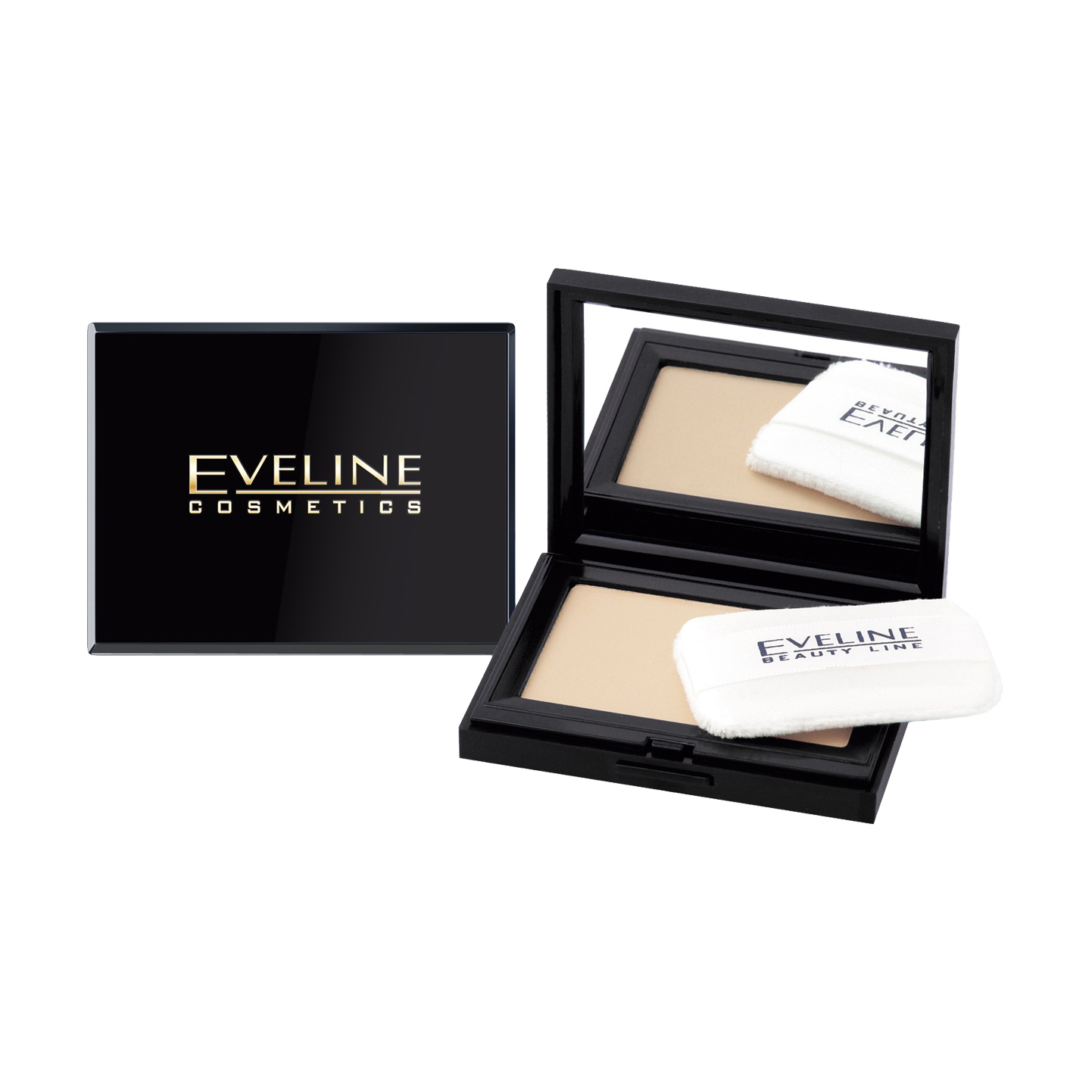 Пудра компактна Eveline Cosmetics Beaty Line із дзеркалом, 11 Ivory, 9 г