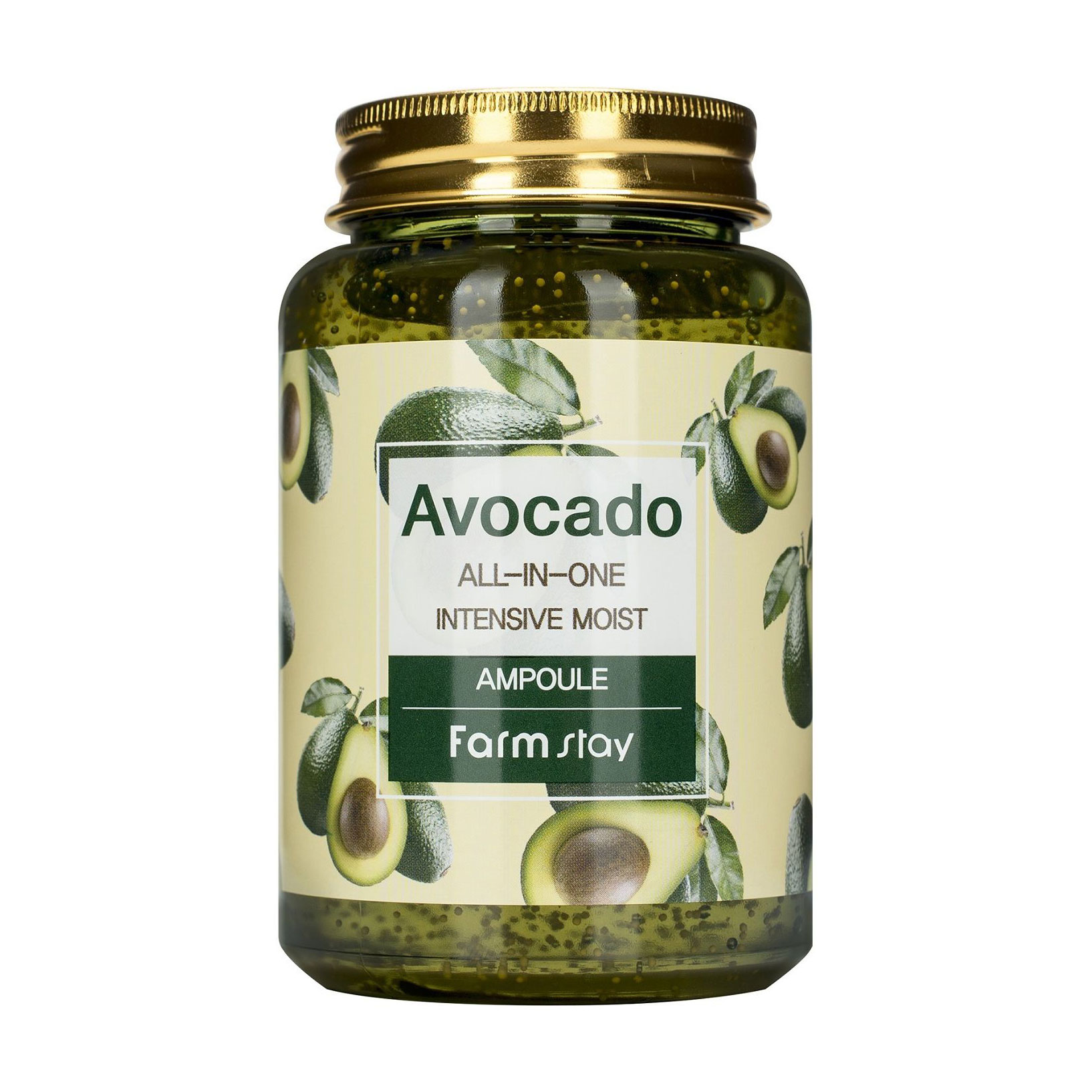 Уцінка! Багатофункціональна сироватка для обличчя FarmStay Avocado All-In-One Intensive Moist Ampoule з екстрактом авокадо, 250 мл