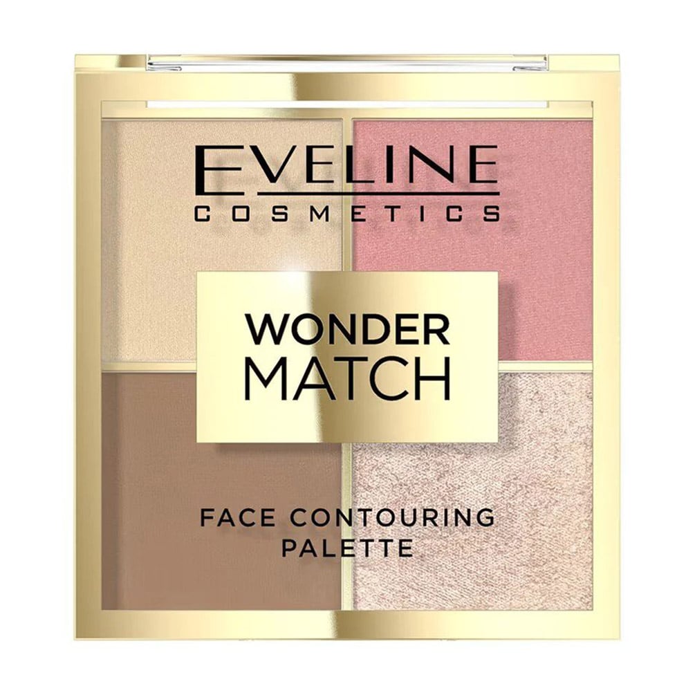 Уцінка! Палетка для контурингу обличчя Eveline Cosmetics Wonder Match Face Contouring Palette 02, 10 г